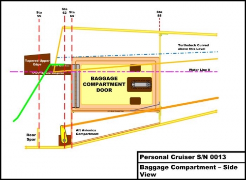 Side View of Baggage Compartment and Door