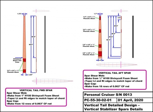 Vertical Stab Spar Details