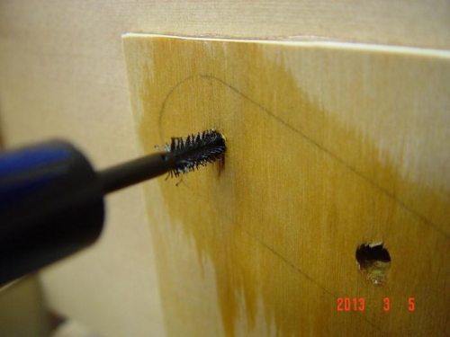 getting varnish into bolt holes