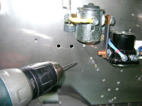 Drill firewall for nutplate
