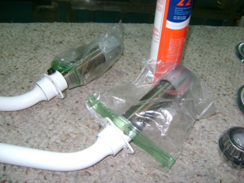 Install U-403 mounting flange