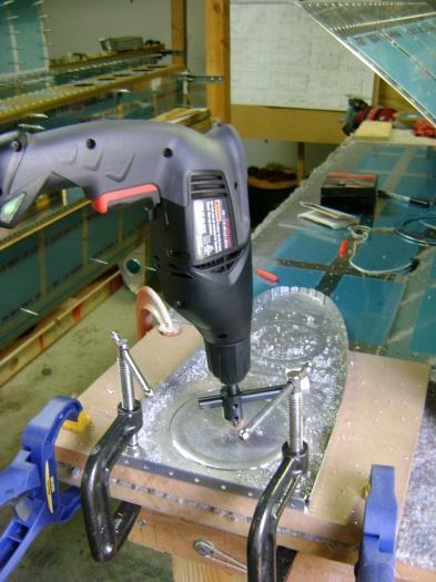 Fly cutter in electric hand drill