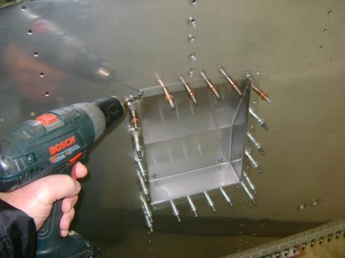 Drill up rivet holes
