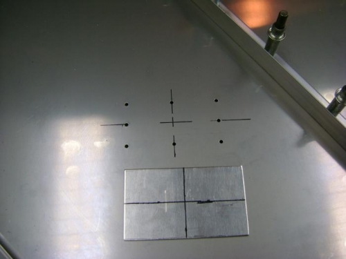 Mark plate for alignment