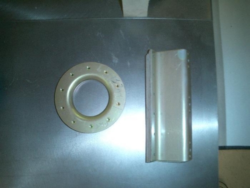 Fuel cap flange and z brackets