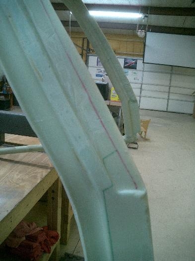 Here is the joggle that should have been visible.  You can also see some of the fill job that M&W did.