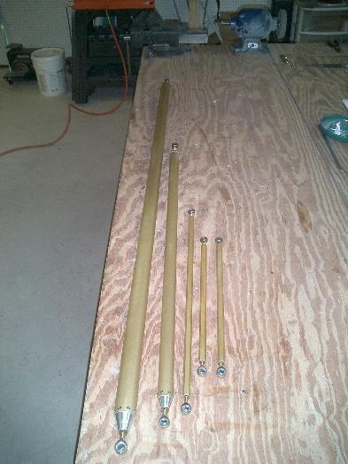 All of the push pull tubes are ready for install.