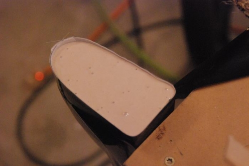 HS tip being filled.