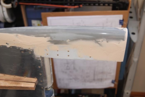 Filler curing prior to sanding