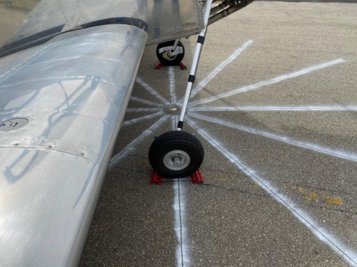 Line up wheels with compass directions