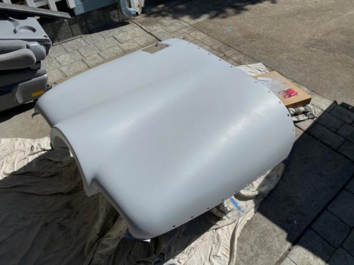 Cowl sanded and primed