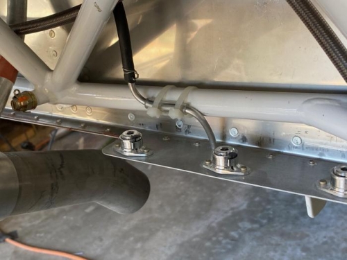 Fuel overflow vent installed