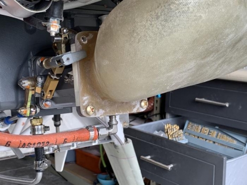 Flange drilled and trimmed