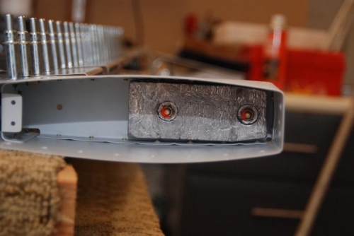 Torque sealed the rudder counterweight