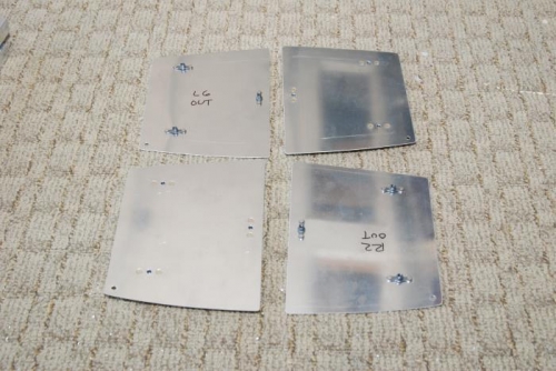 Fuel level capacitive plates prepped