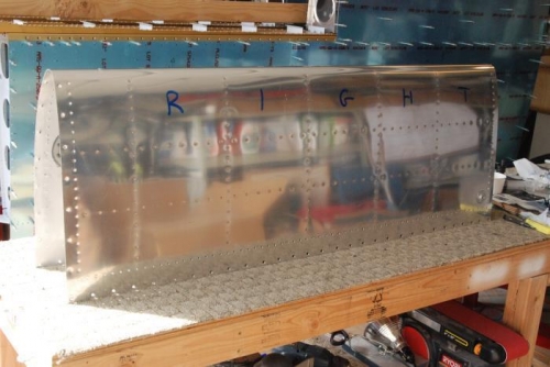 Right tank with main ribs in