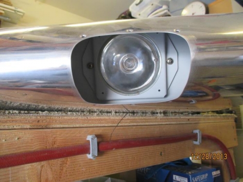 Landing lights installed