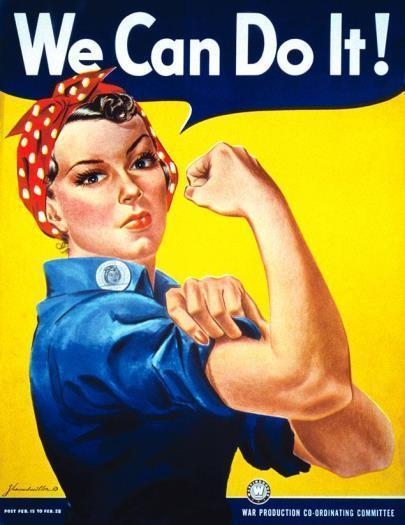 The classic riveter gal!  Thanks Rosie!