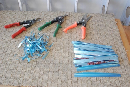 Cutting the aileron stiffeners