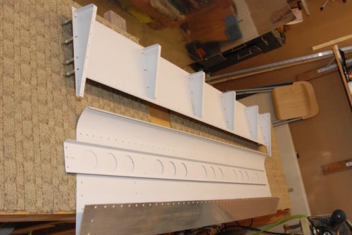 Flap components ready for assy