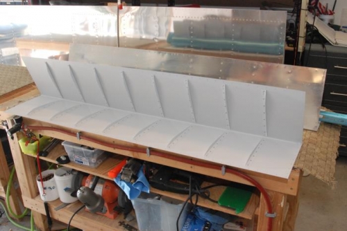 Aileron skins ready to form