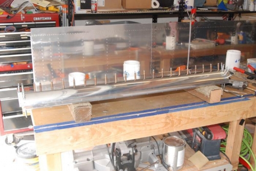 Building up right side