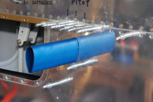 Installing the pitot tube mast