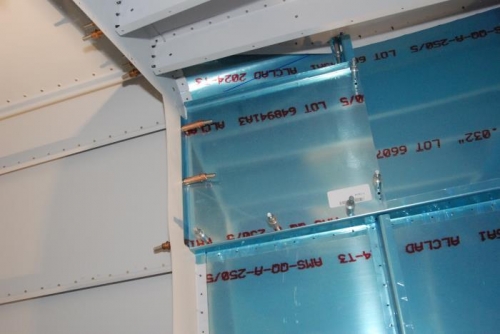 Baggage panel fitted