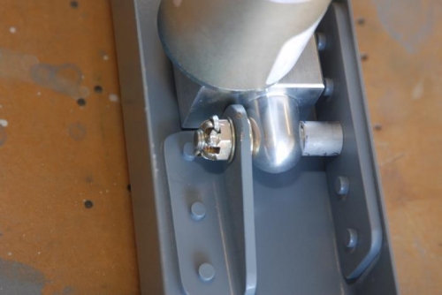 Cotter pin installed