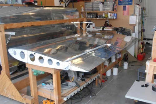 Full wing on bench