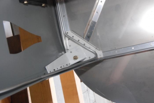 Underthe upper firewall gussets