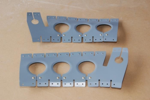 gusset gap ties in place