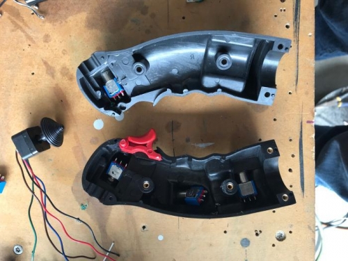 Stick grip split open