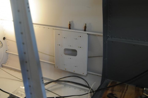 Bracket in place with clecos