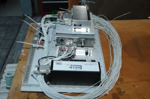 Wiring of tray nearly complete