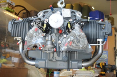 Accessory end of the engine