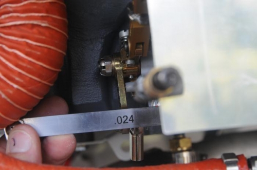 Throttle to pin gap: 0.024