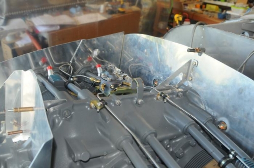 Top view of the brackets