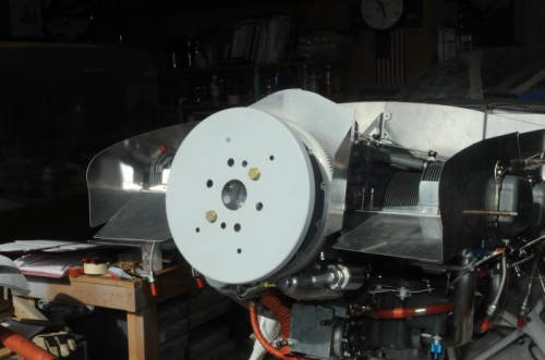 Spinner plate installed