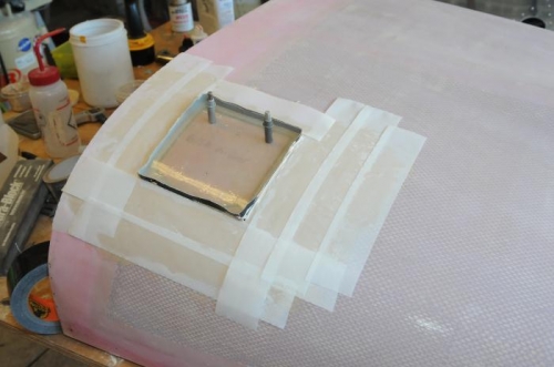 Peel ply to keep runs to a minimum