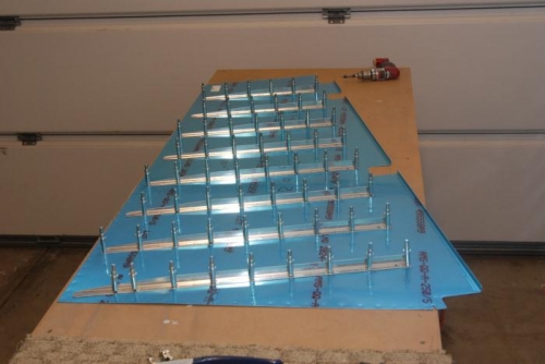 Drilling the stiffeners