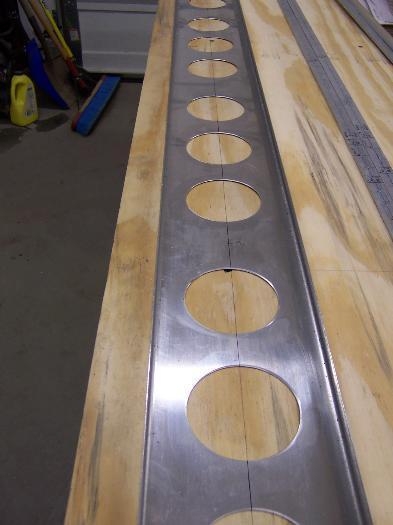Lining Up Spar with Straight Line on Table