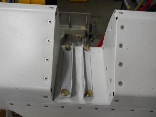 Hinge Attach Angles Mounted (Note Offset Mount to Accommodate Bolt Insertion)