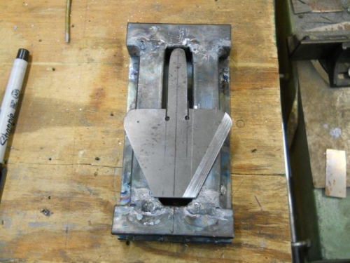 Attach Fitting Positioned on Jig