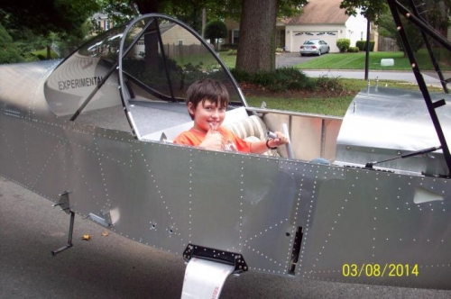 Ryan with his fighter pilot pose.