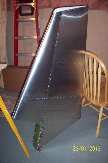 The completed rudder.  Very happy with the result.