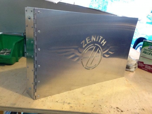 The fully assembled Zenith-provided plans notbook.