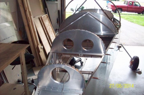 All three bulkheads riveted into place.