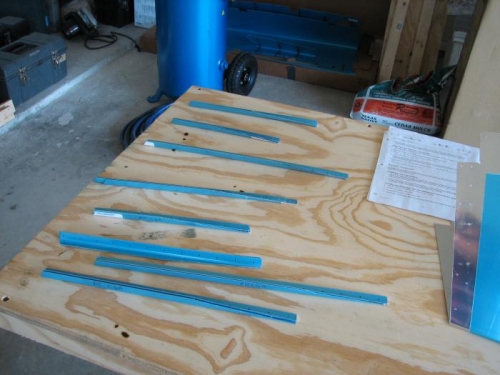 Stiffeners cut to length