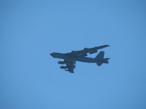 B-52 came to visit.